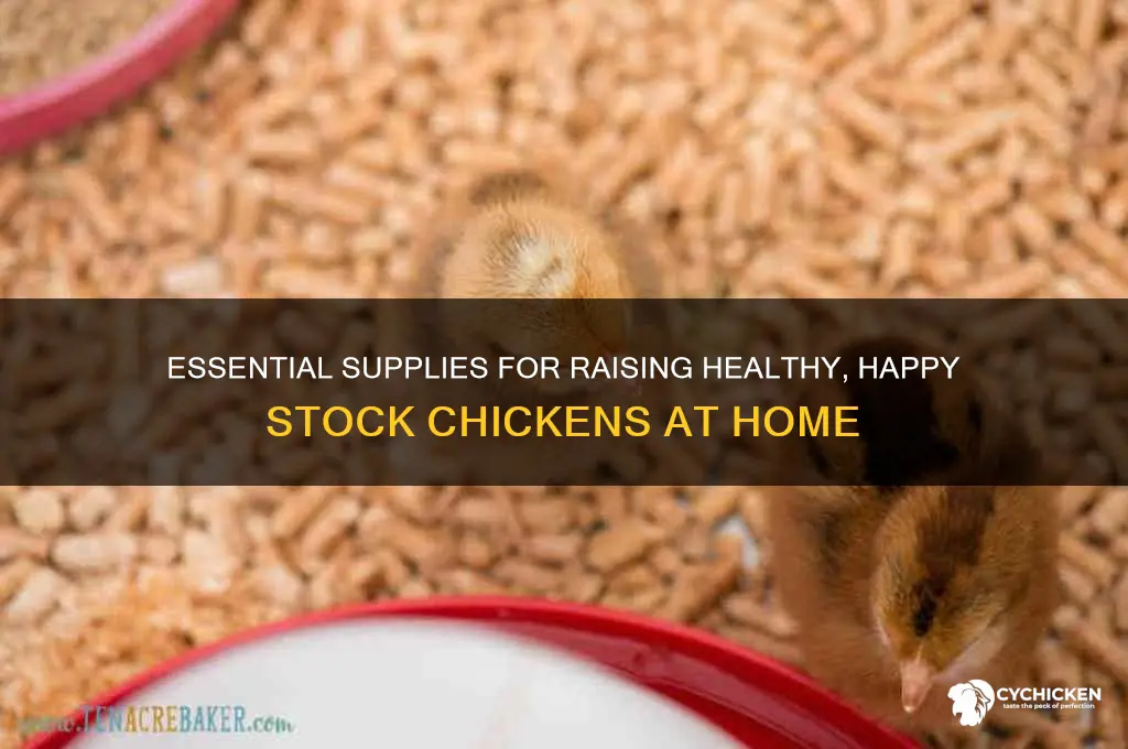 what do i need for stock chicken
