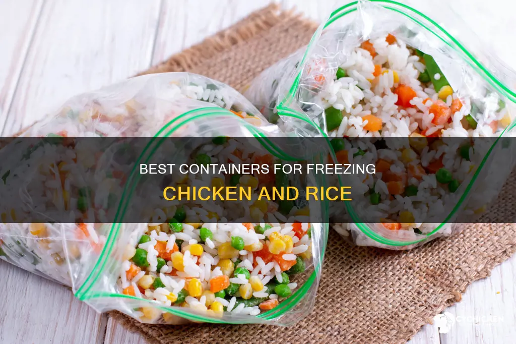 what do i put chicken and rice in to freeze