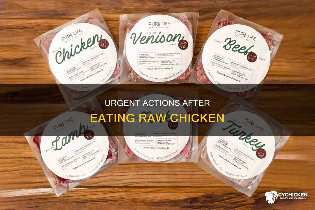 what do ibdo if i just consumes raw chicken