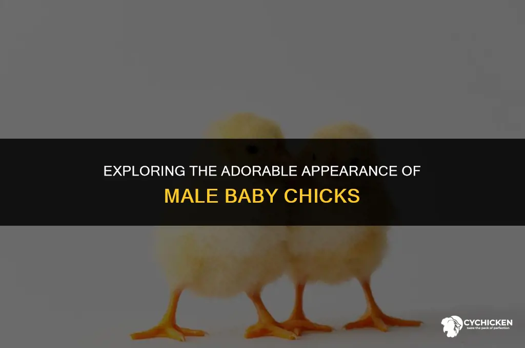 what do male baby chicks look like