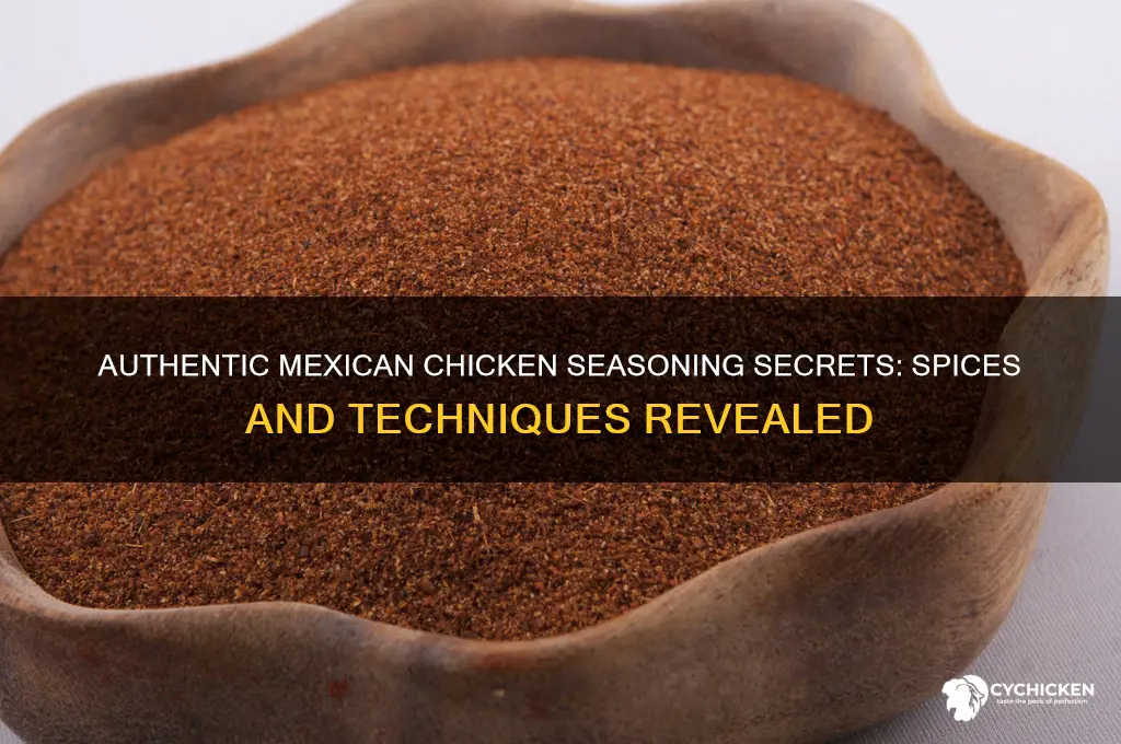 what do mexican restaurants season their chicken with