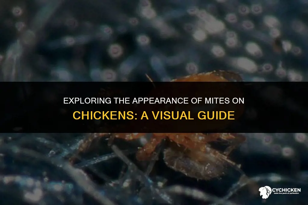 what do mites look like on a chicken