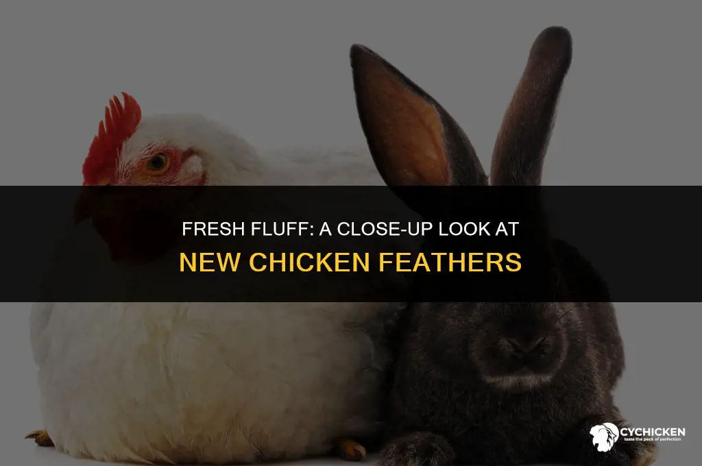 what do new chicken feathers look like