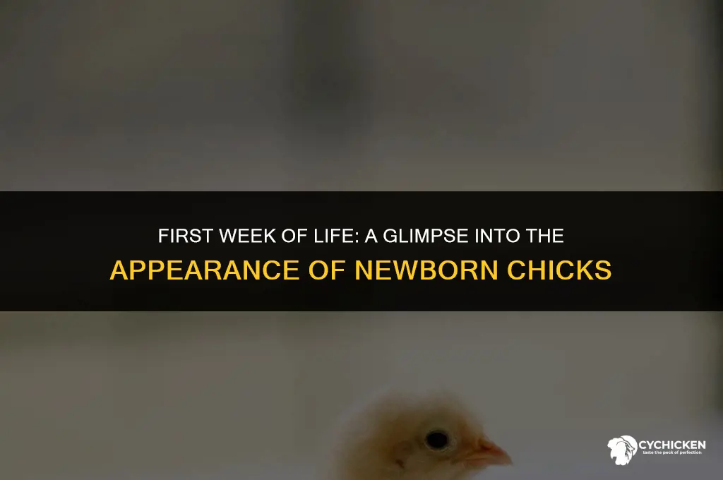 what do one week old chicks look like