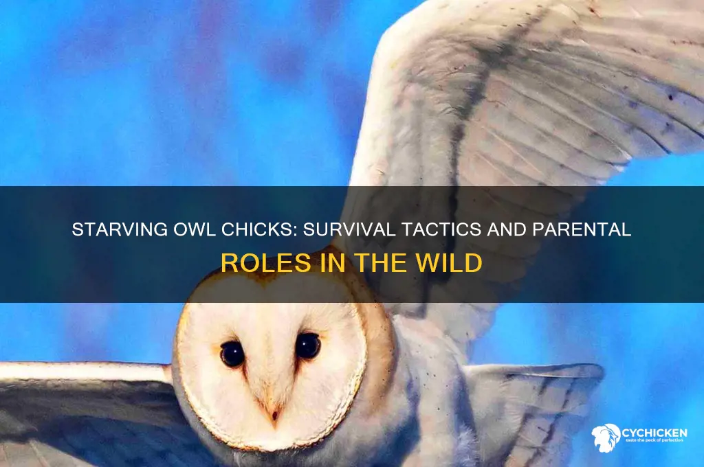what do owl chicks do when they starve