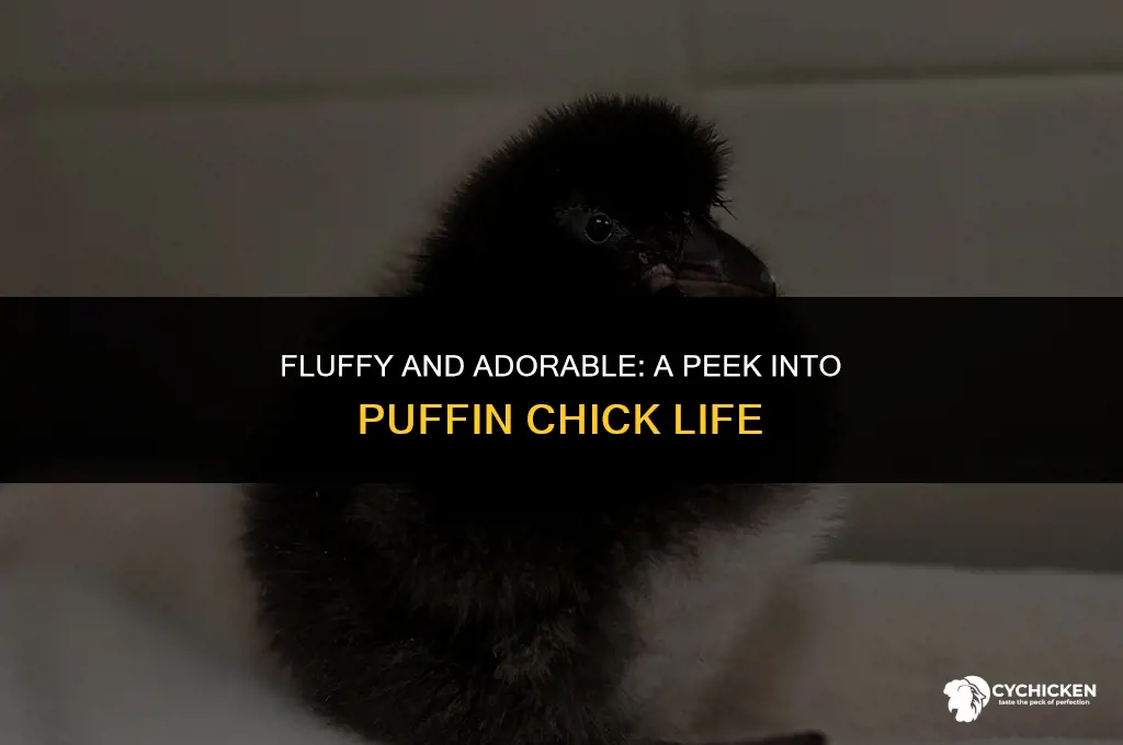 what do puffin chicks look like
