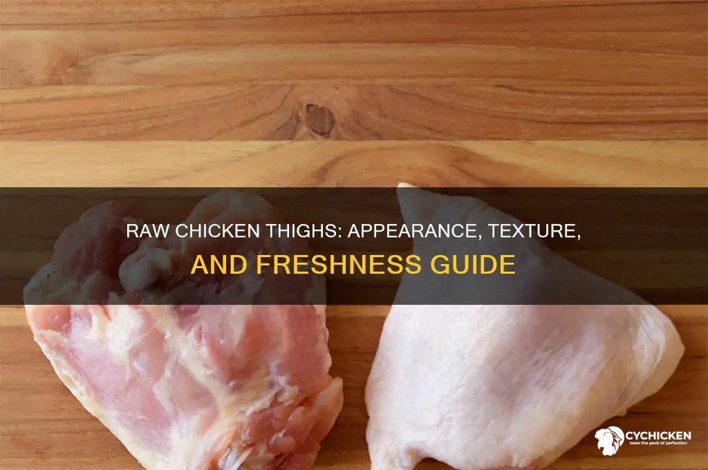 what do raw chicken thighs look like