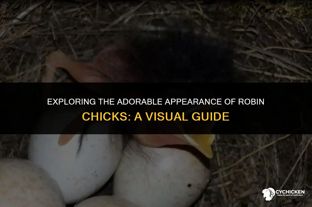 what do robin chicks look like