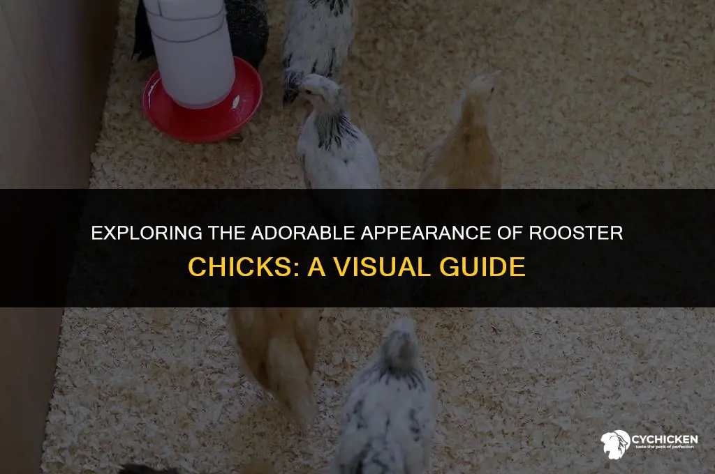what do rooster chicks look like