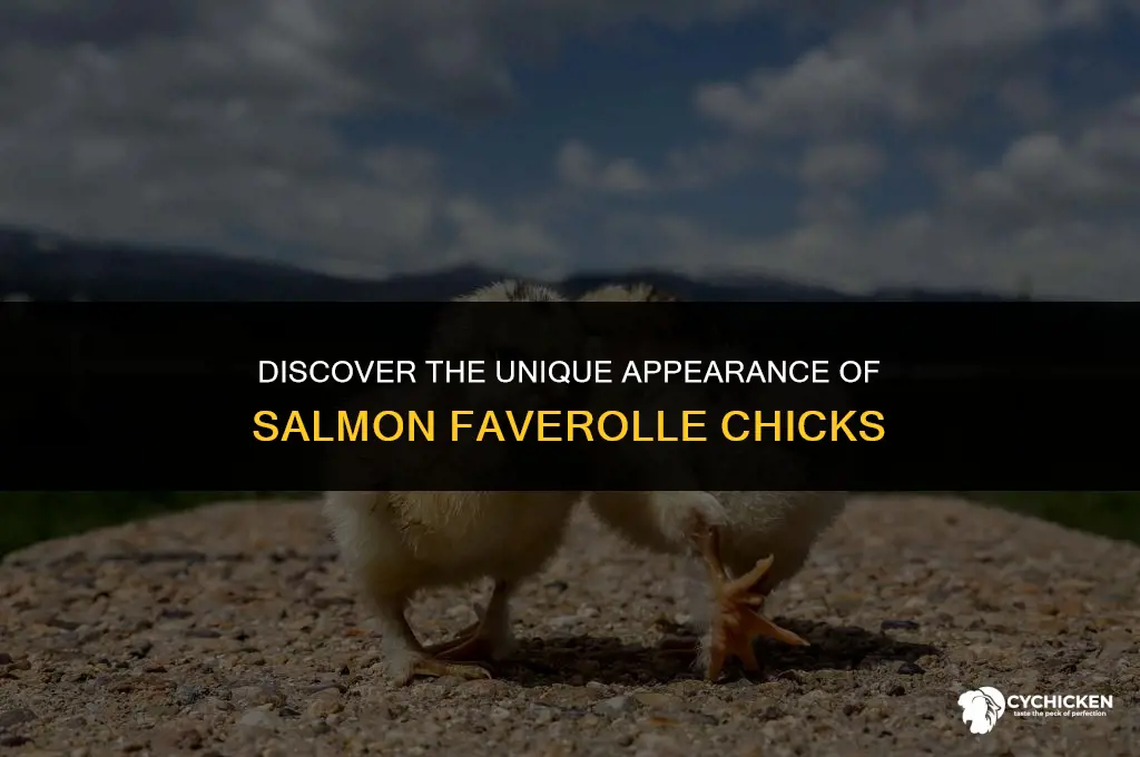 what do salmon faverolle chicks look like