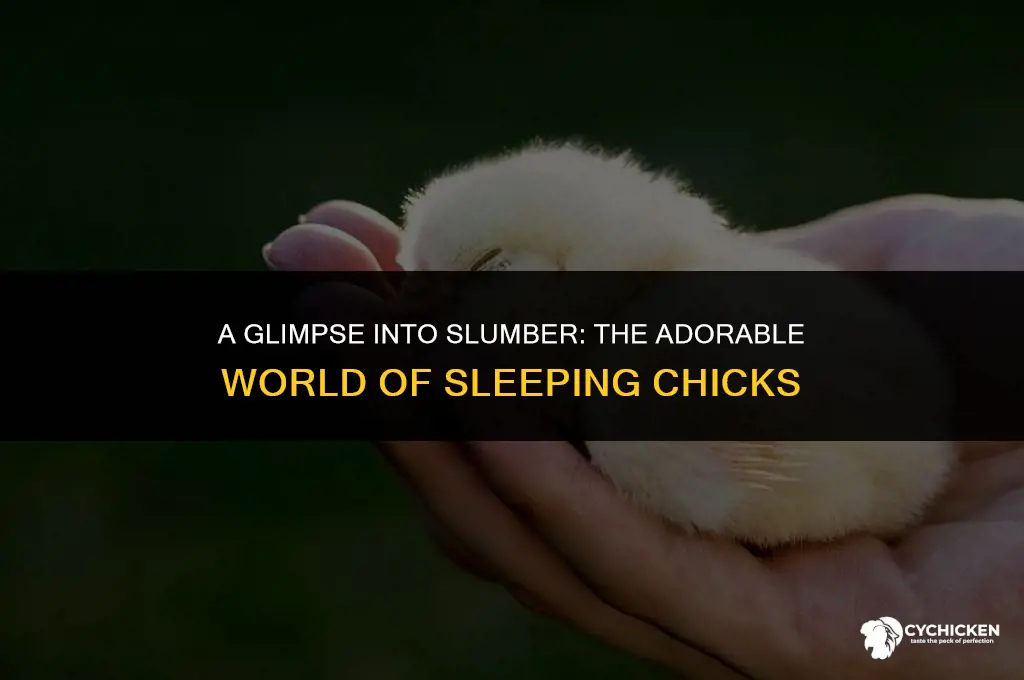 what do sleeping chicks look like