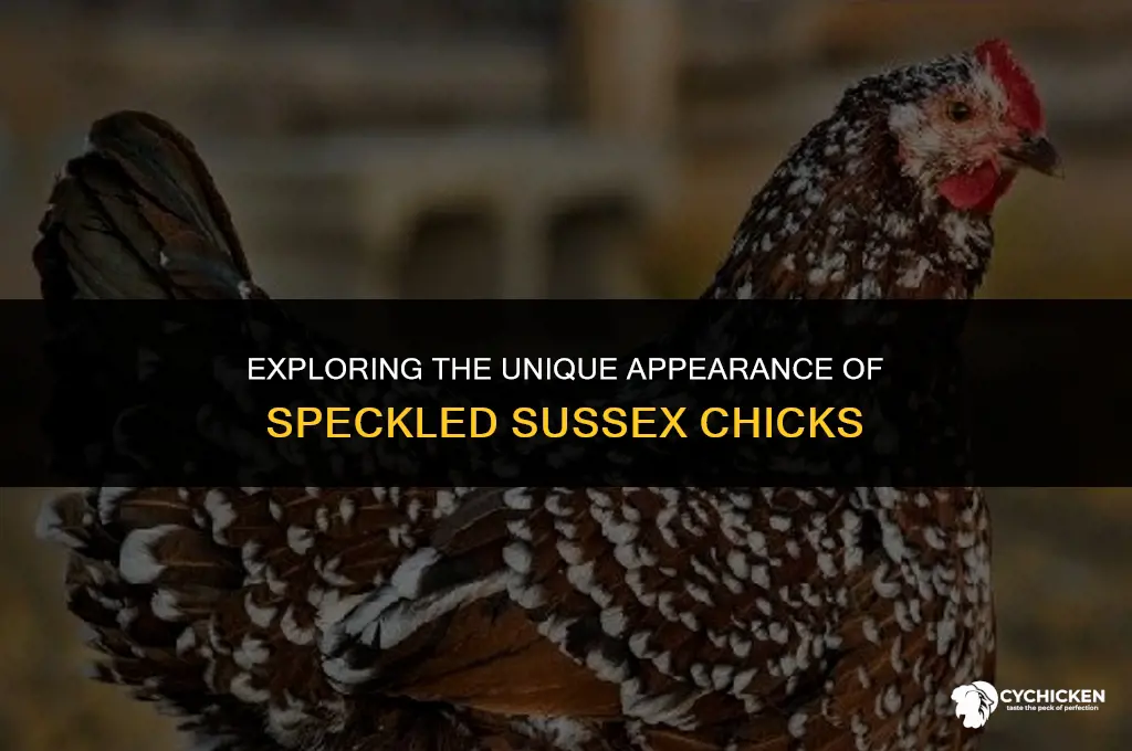 what do speckled sussex chicks look like