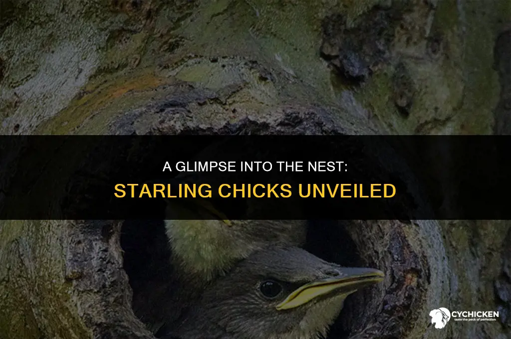 what do starling chicks look like