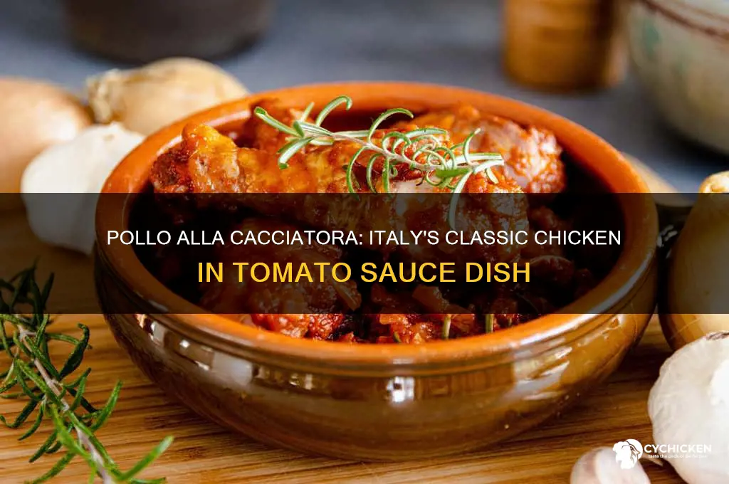 what do the itlaians call chicken cooked with tomato sauce
