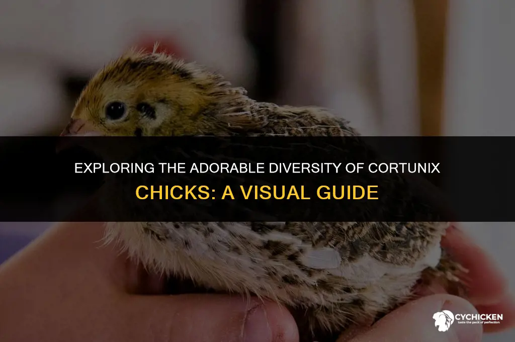 what do the types of cortunix look like as chicks