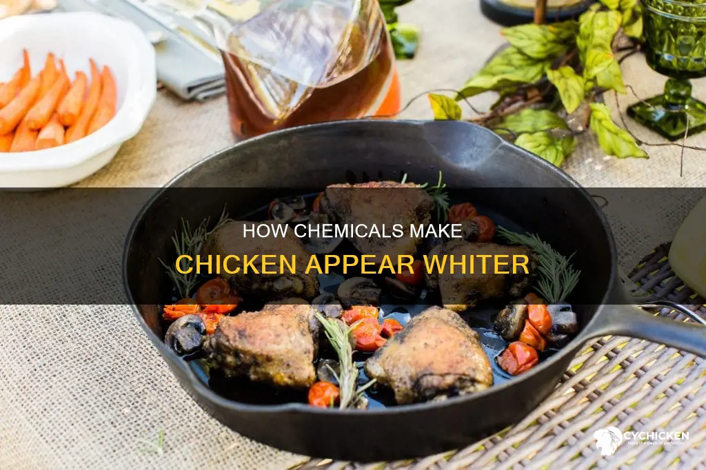 what do they add to chicken to turn it while