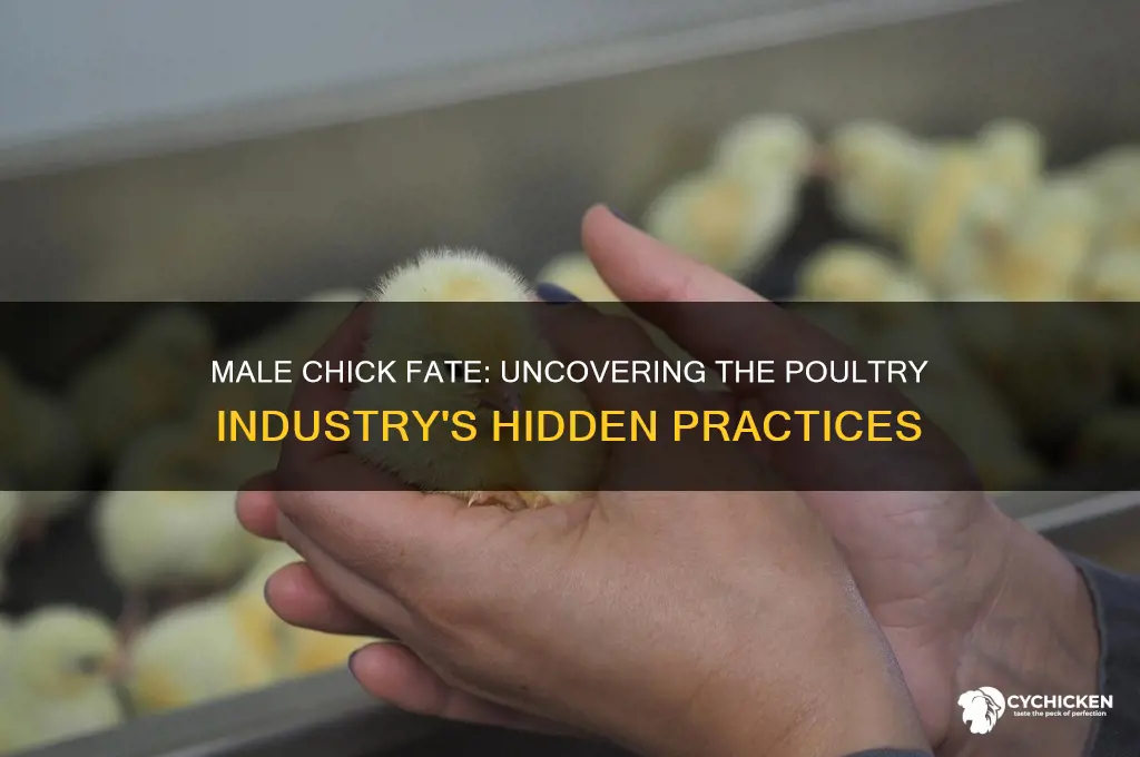what do they do with the male chick