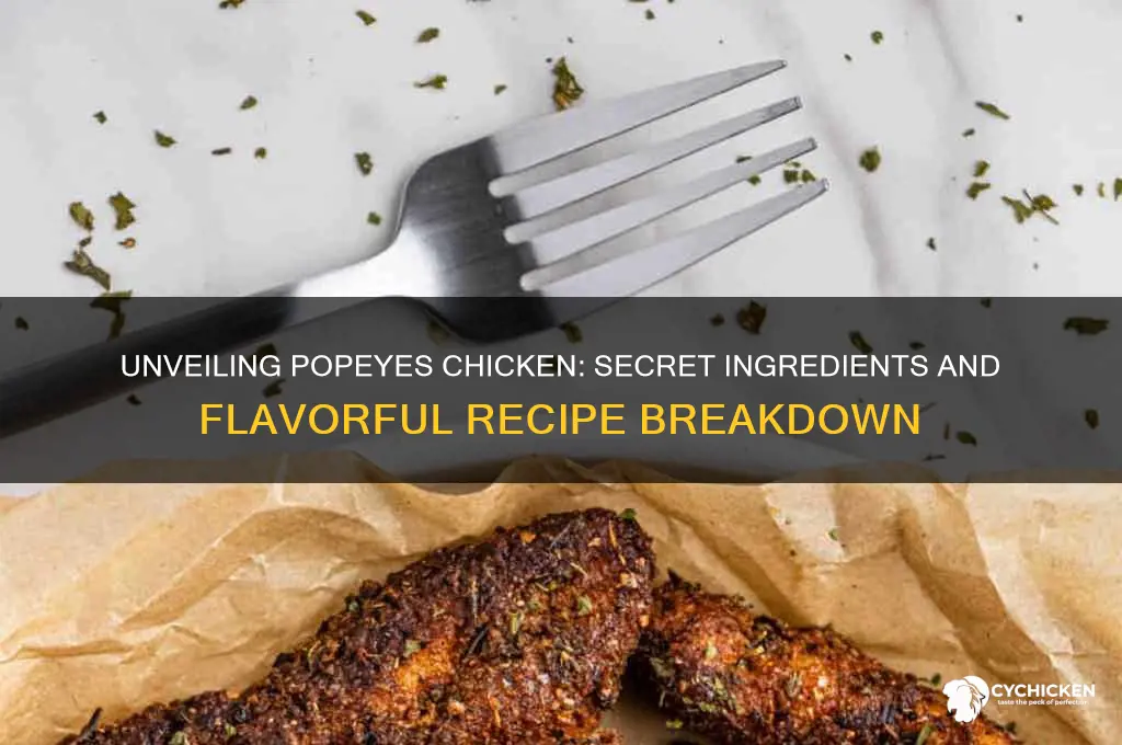 what do they put in popeyes chicken