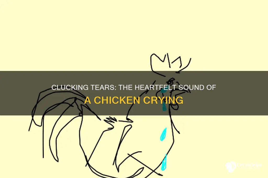 what do u call a chicken crying