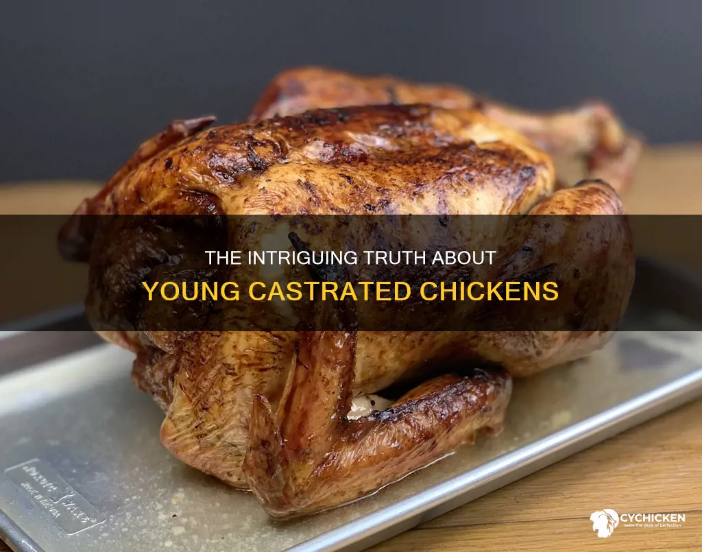 what do we call a young male castrated chicken