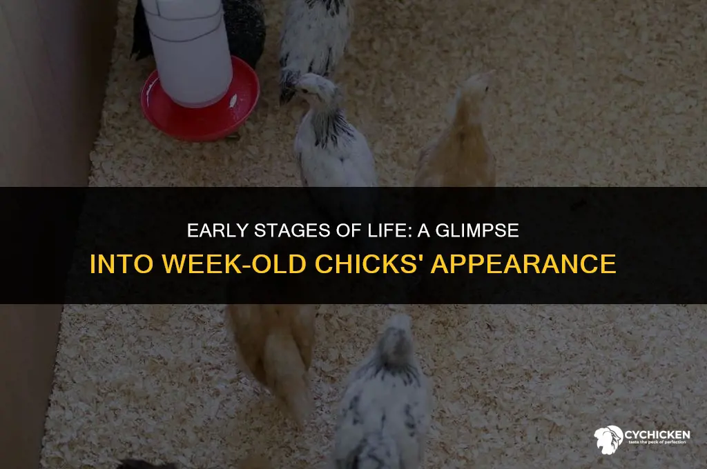 what do week old chicks look like