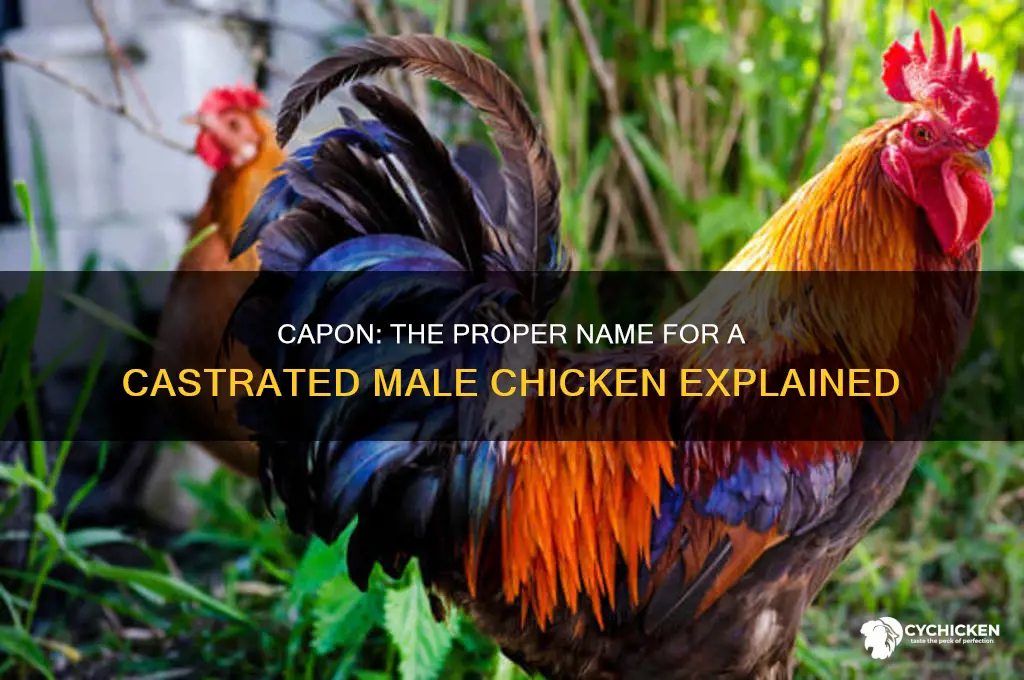 what do you call a castrated male chicken
