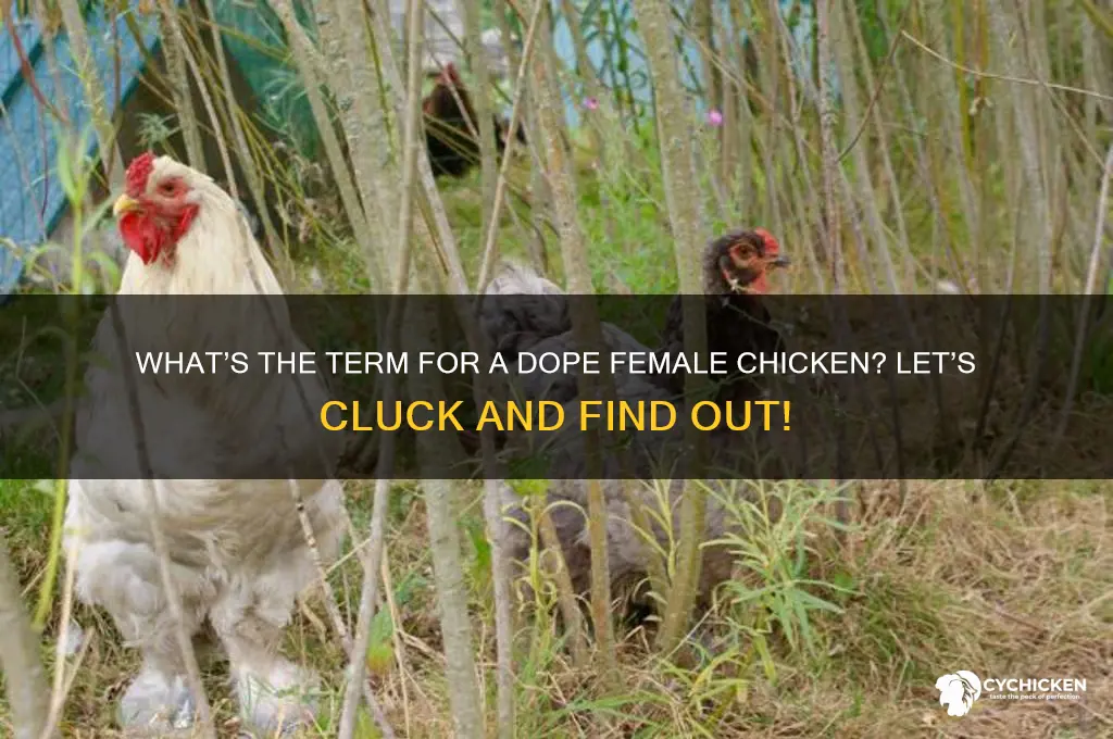 what do you call a dope female chicken