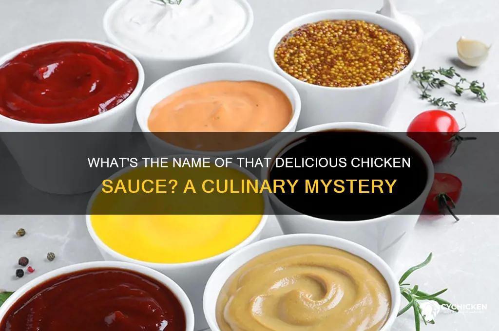 what do you call the chicken sauce