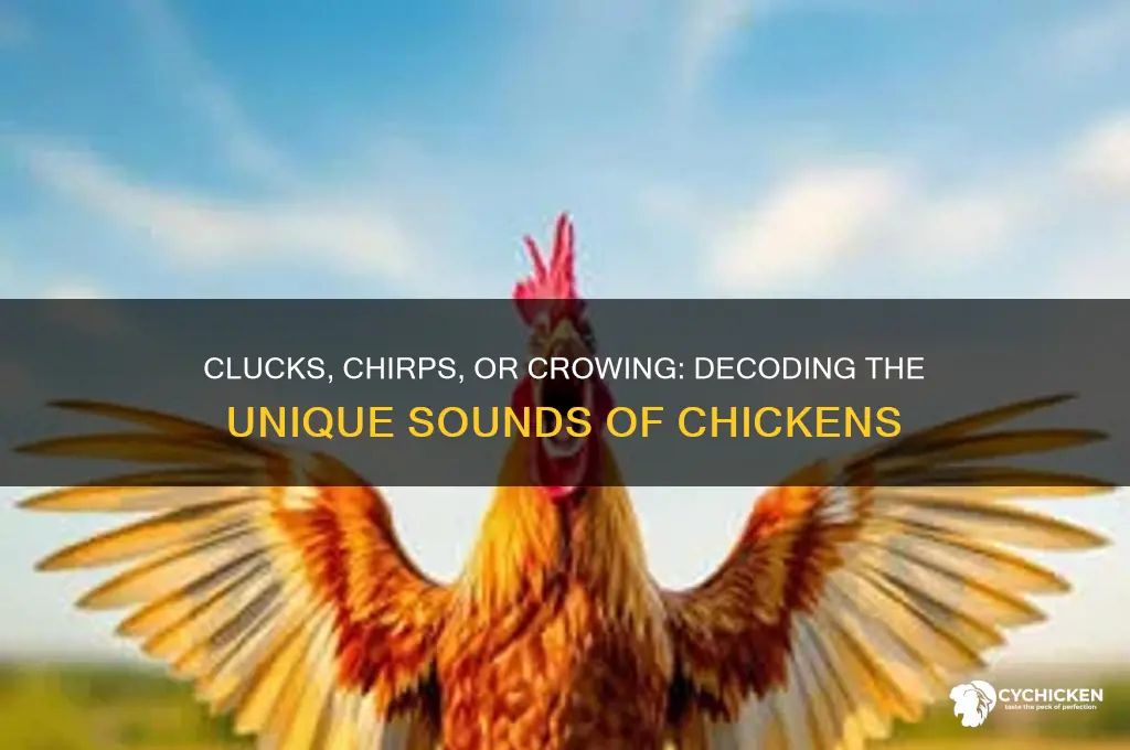 what do you call the chicken sound
