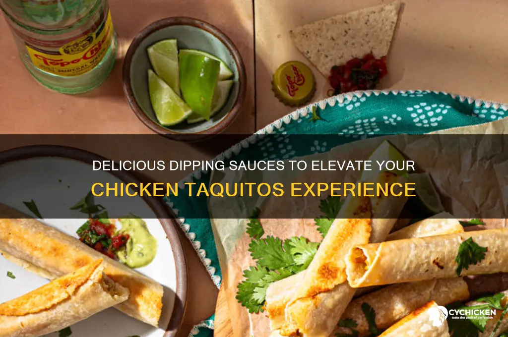 what do you dip chicken taquitos in