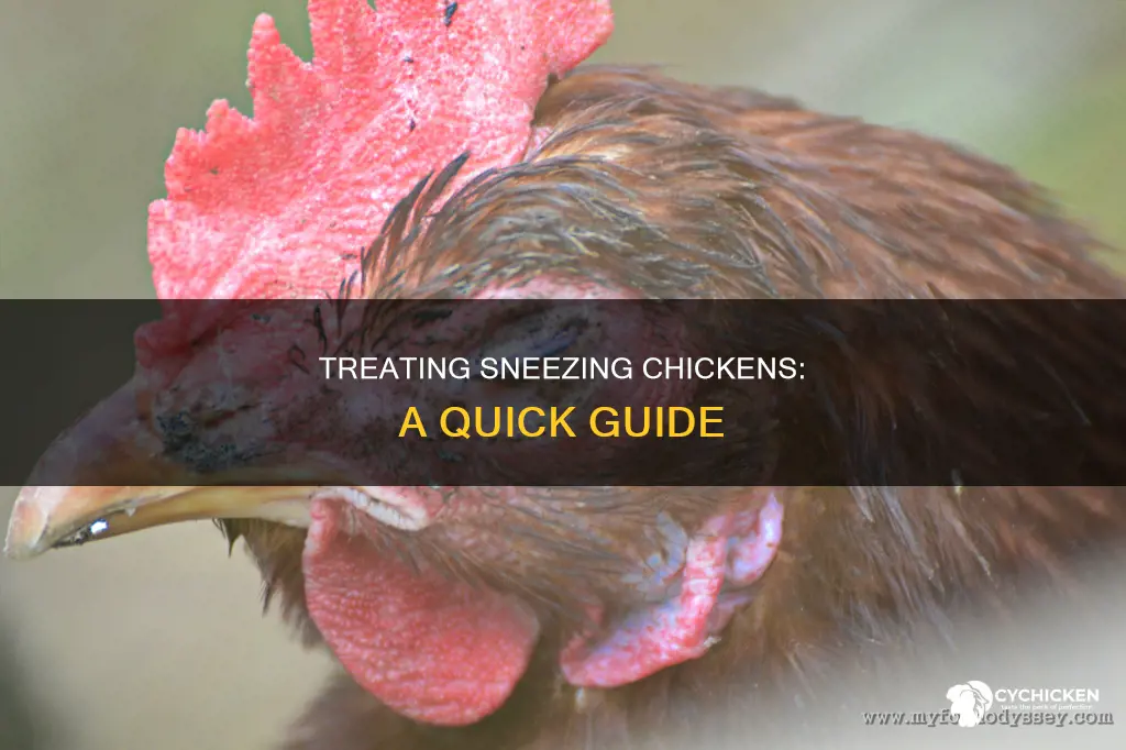 what do you do for a chicken that is sneezing