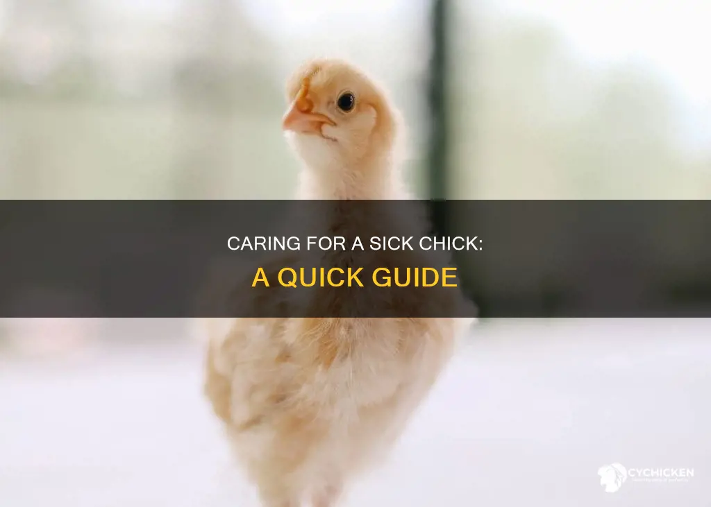 what do you do when a chick is sick
