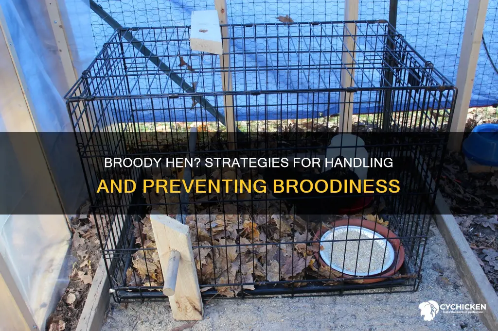 what do you do when your chicken goes broody