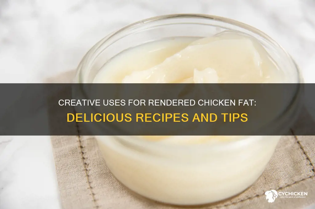 what do you do with rendered chicken fat