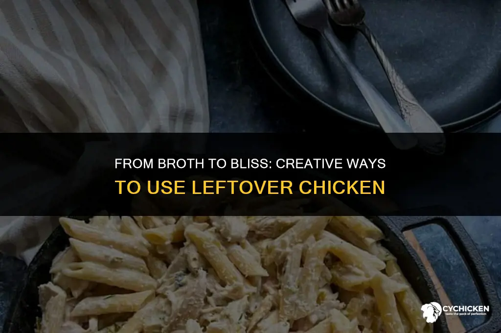 what do you do with the chicken after making broth