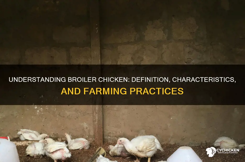 what do you mean by broiler chicken