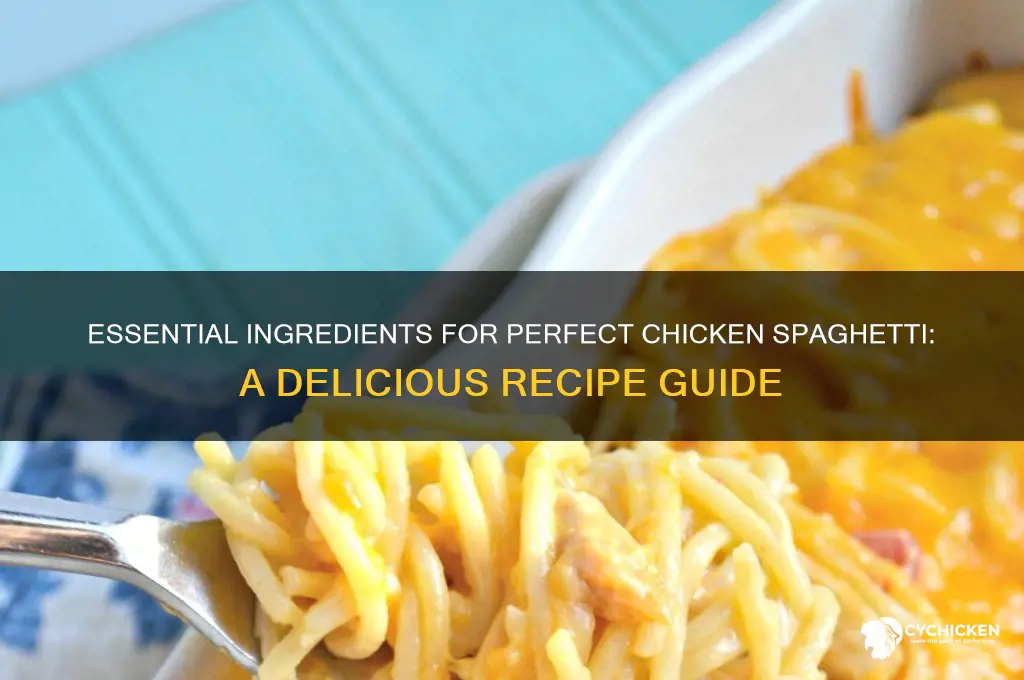 what do you need for chicken spaghetti
