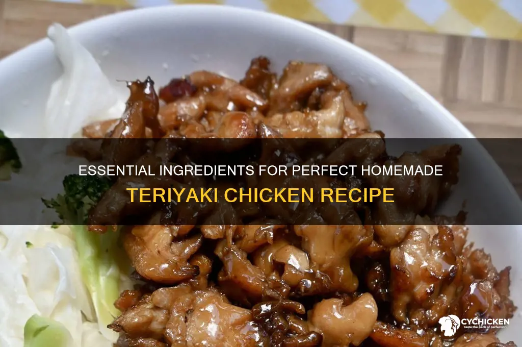 what do you need for teriyaki chicken