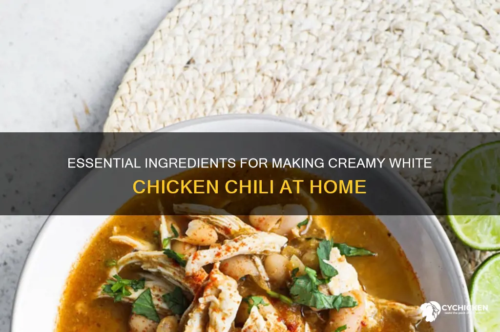 what do you need for white chicken chili