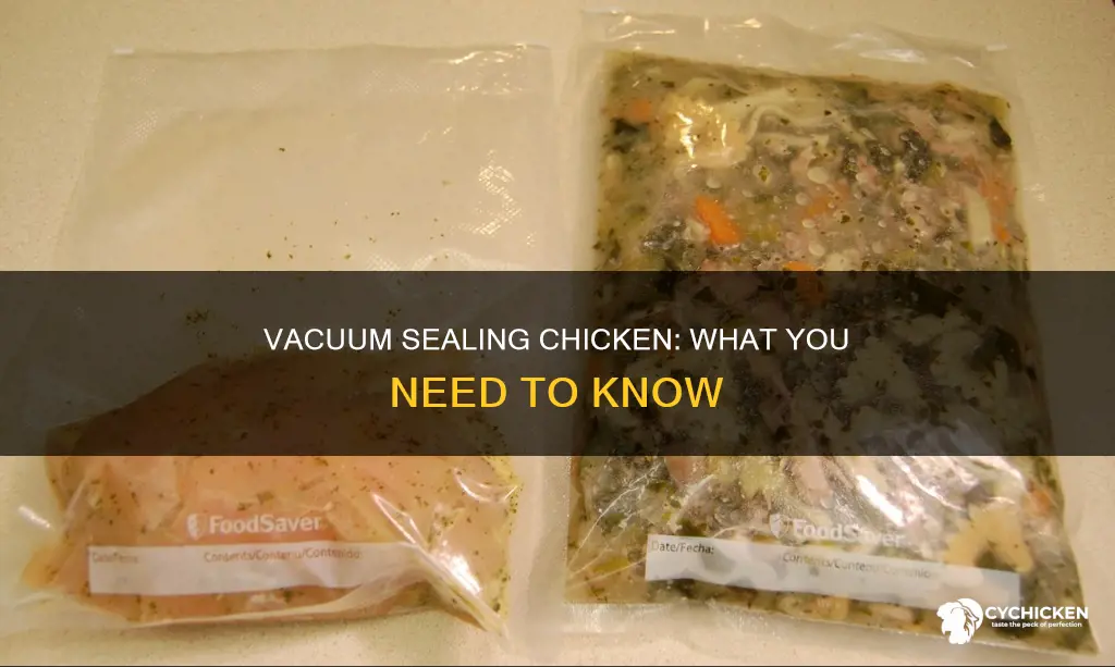 what do you need to vacuum seal a chicken