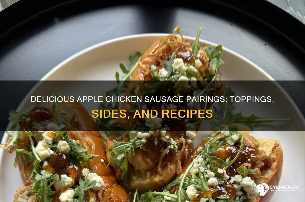 what do you put 9n apple chicken sausage