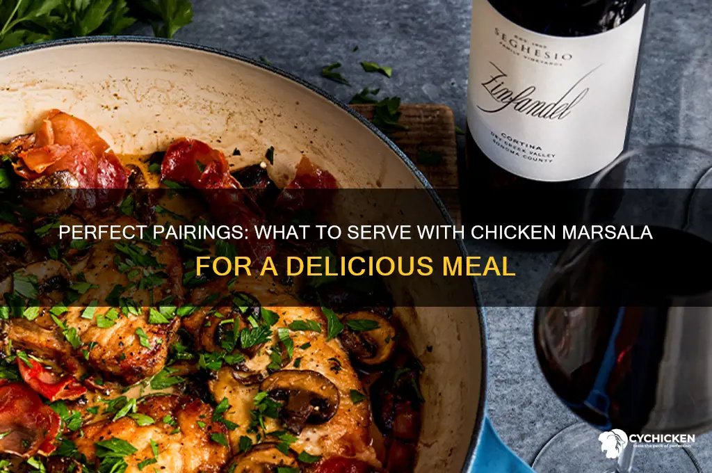 what do you put chicken marsala over