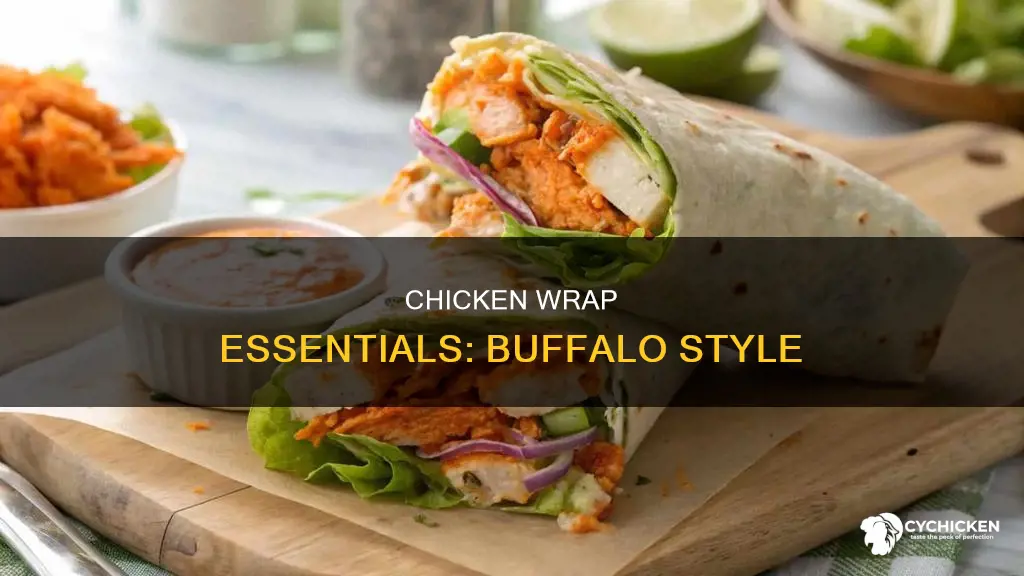 what do you put in a buffalo chicken wrap