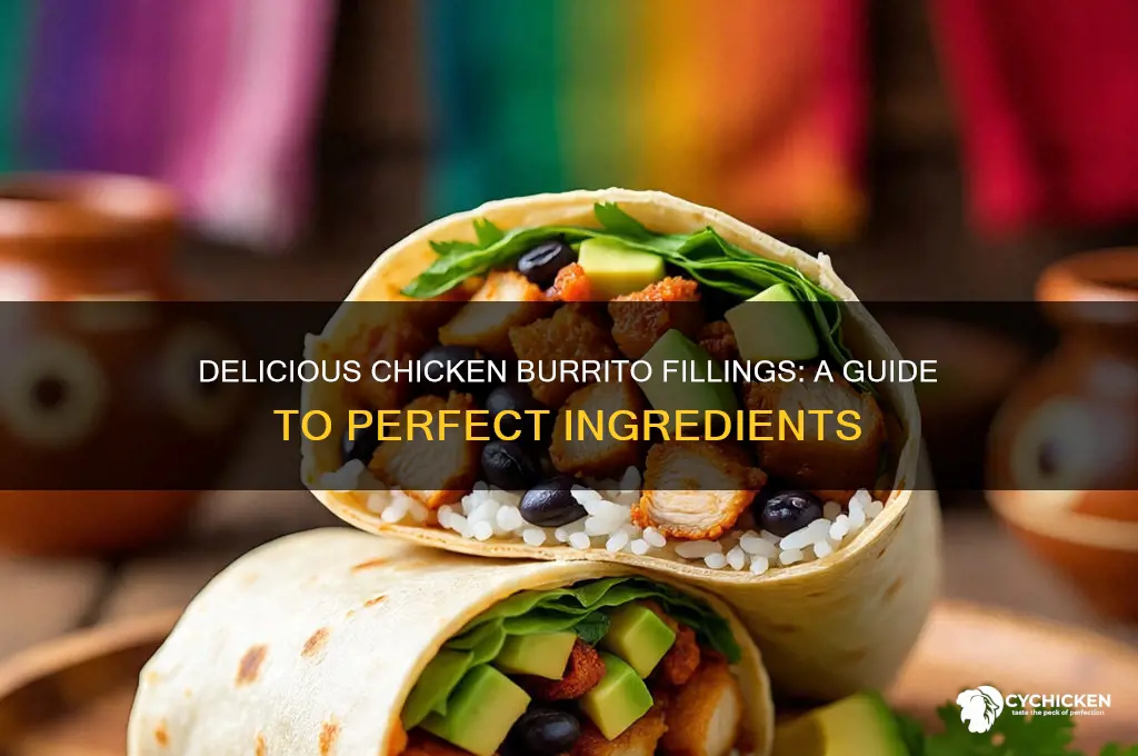 what do you put in a chicken burrito
