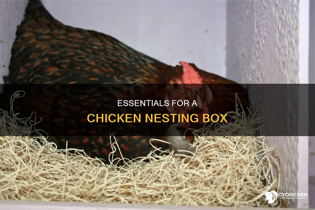 what do you put in a chicken nesting box