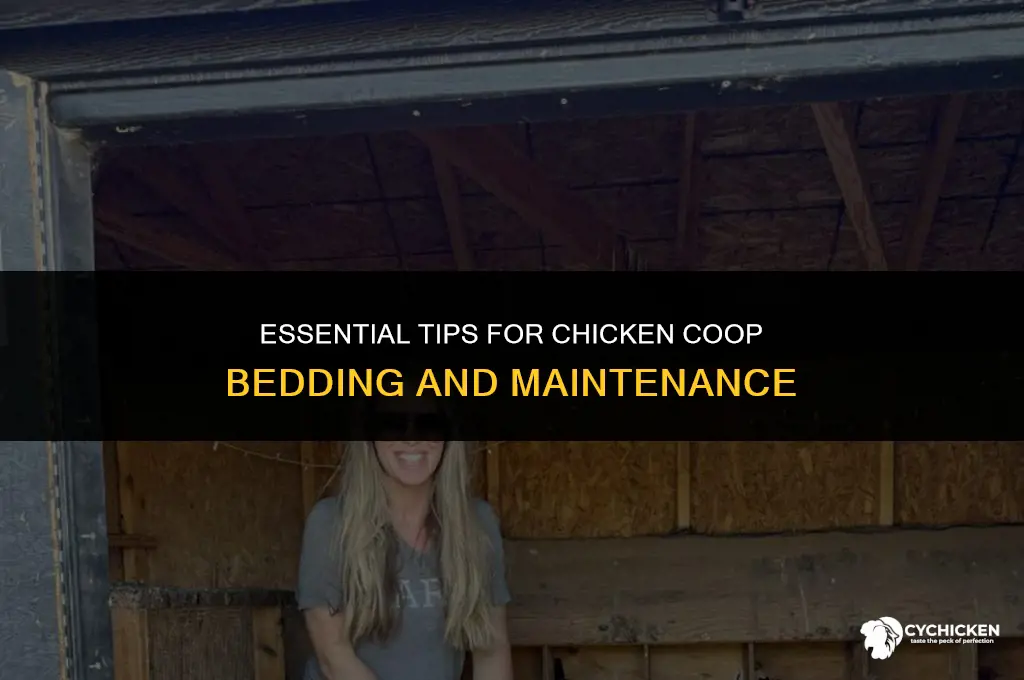 what do you put in bottom of chicken coop