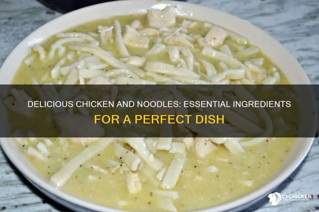 what do you put in chicken and noodles