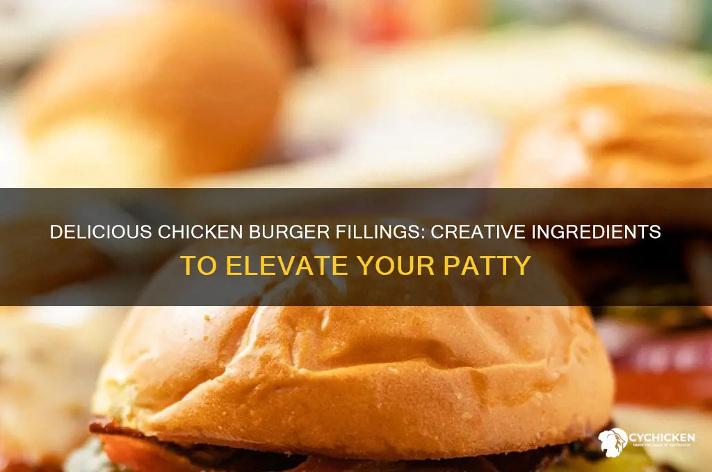 what do you put in chicken burgers