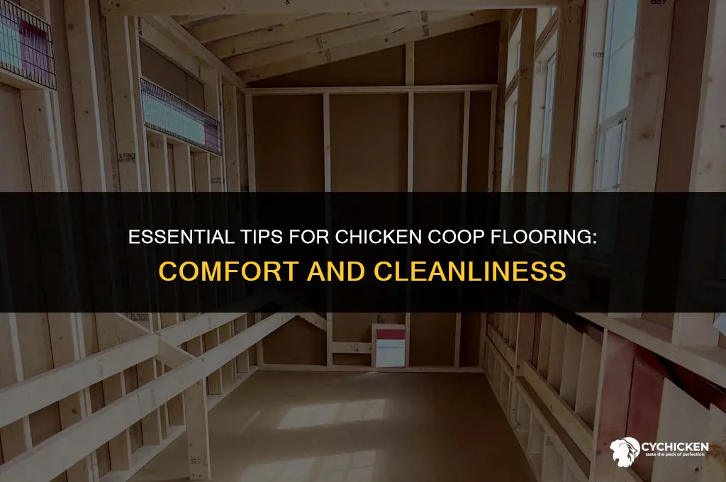 what do you put in chicken coop floor