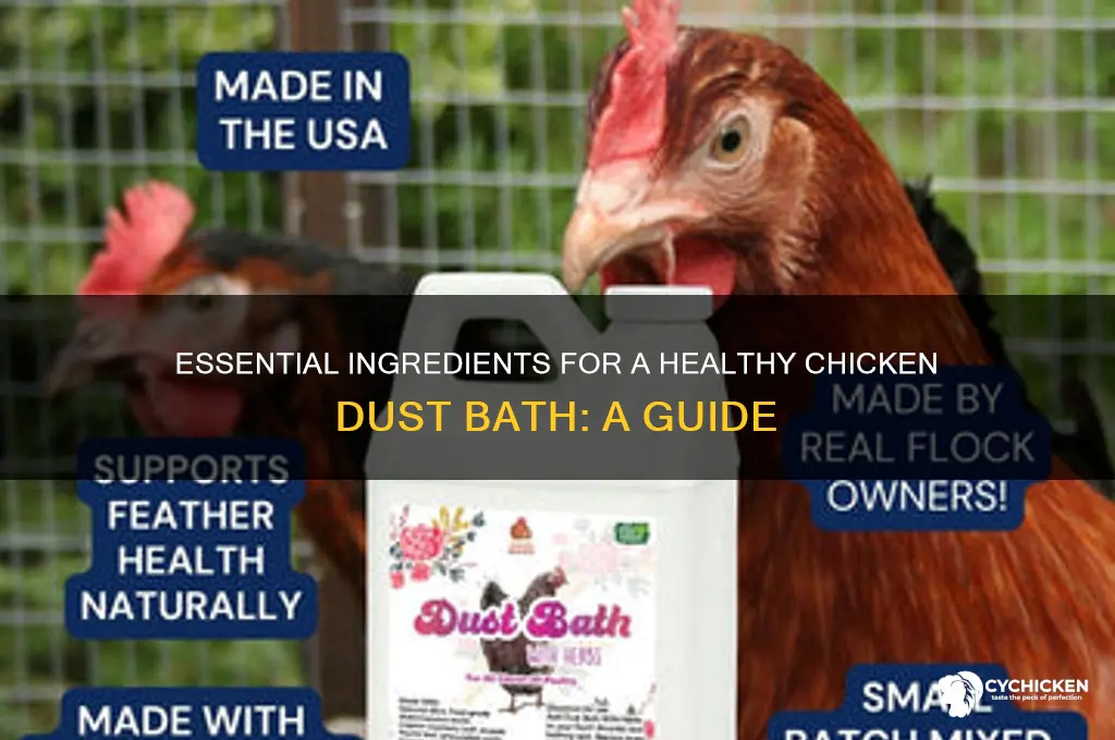 what do you put in chicken dust bath